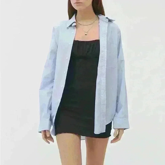 NWT UO Emma Ribbed Bodycon Mini Dress Black S - Picture 2 of 10